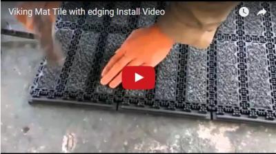 Wikinger Matte Fliesen mit Kanten Installieren Sie Video